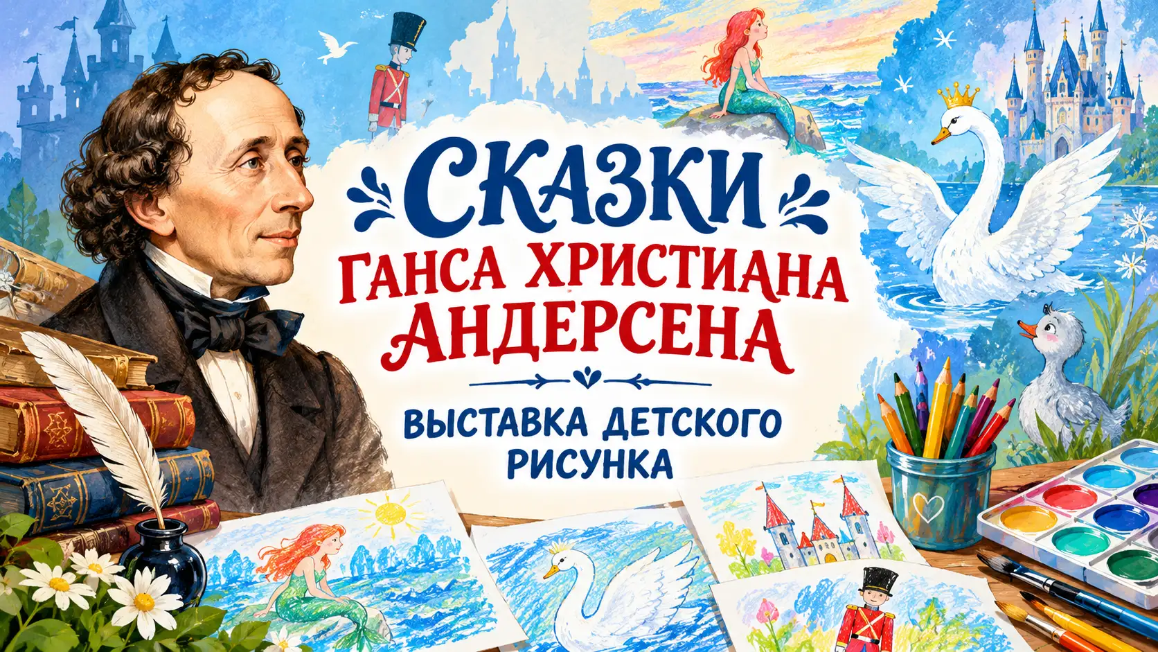 СКАЗКИ ГАНСА ХРИСТИАНА АНДЕРСЕНА. ВЫСТАВКА ДЕТСКОГО РИСУНКА