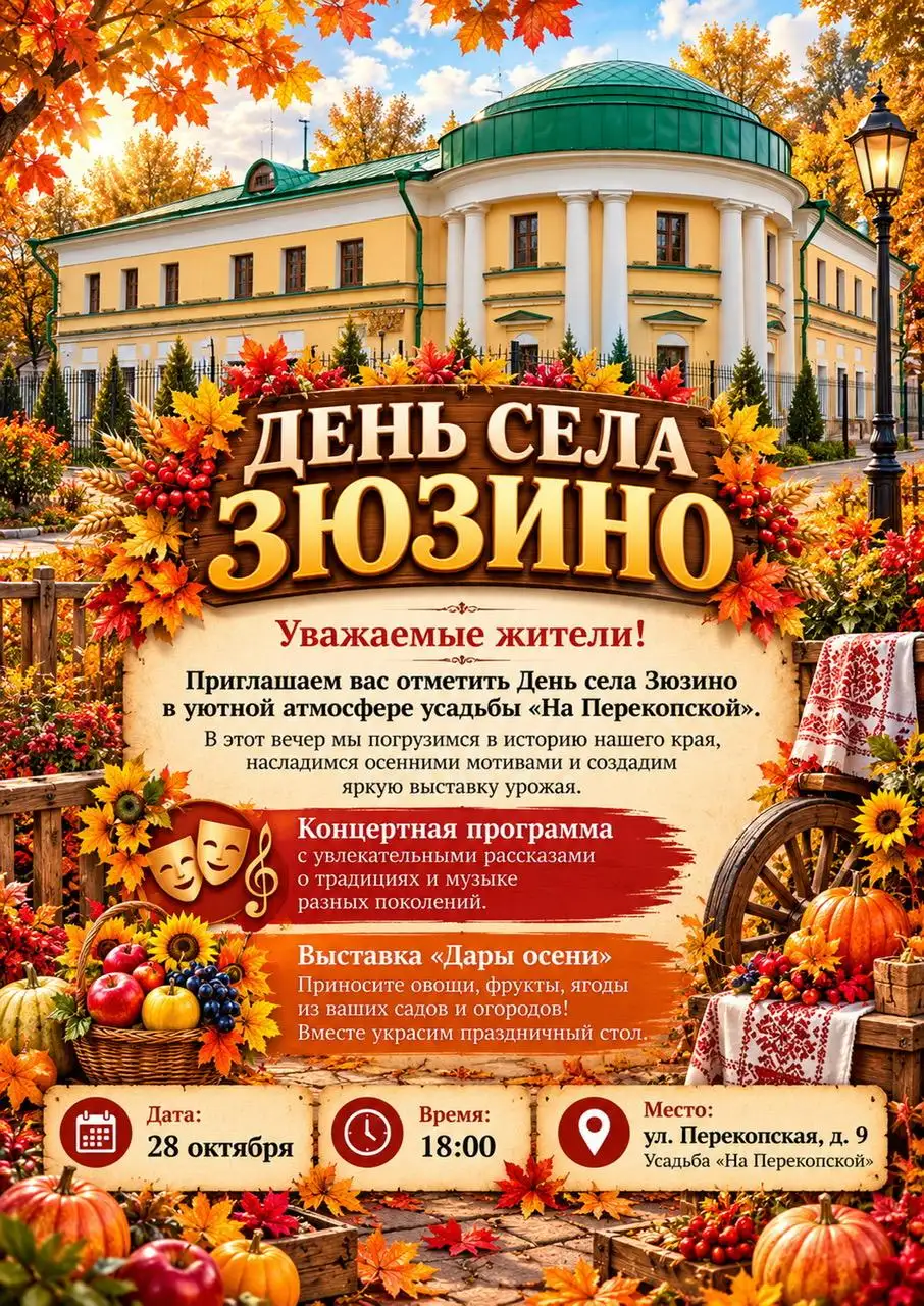 Концертная программа, посвящённая дню села Зюзино