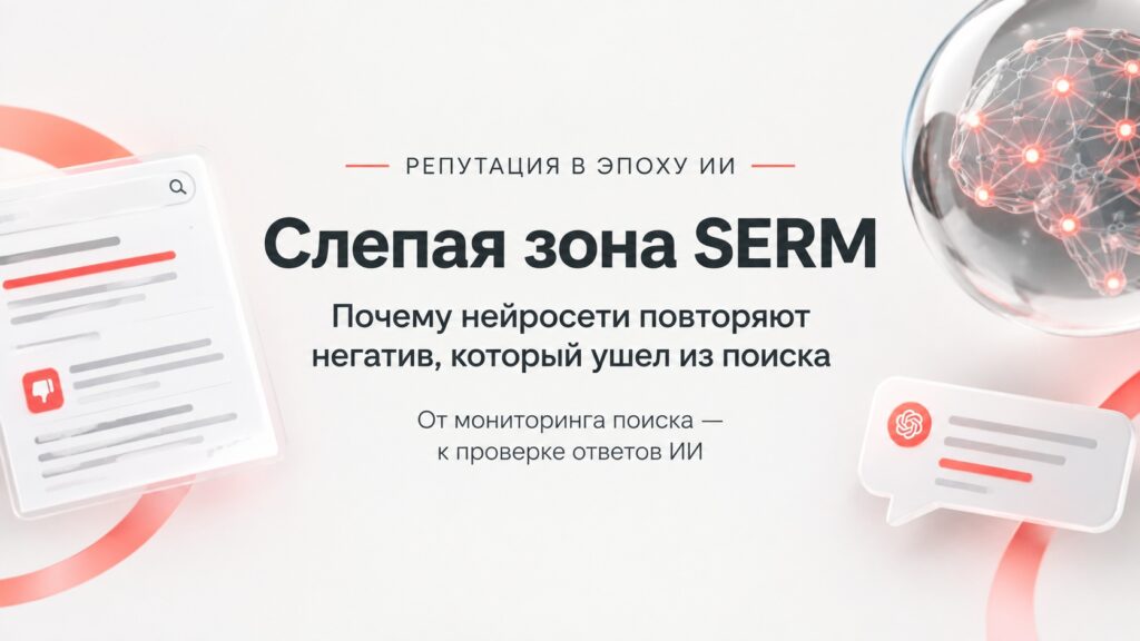 Слепые зоны SERM: почему нейросети могут транслировать устаревший негатив