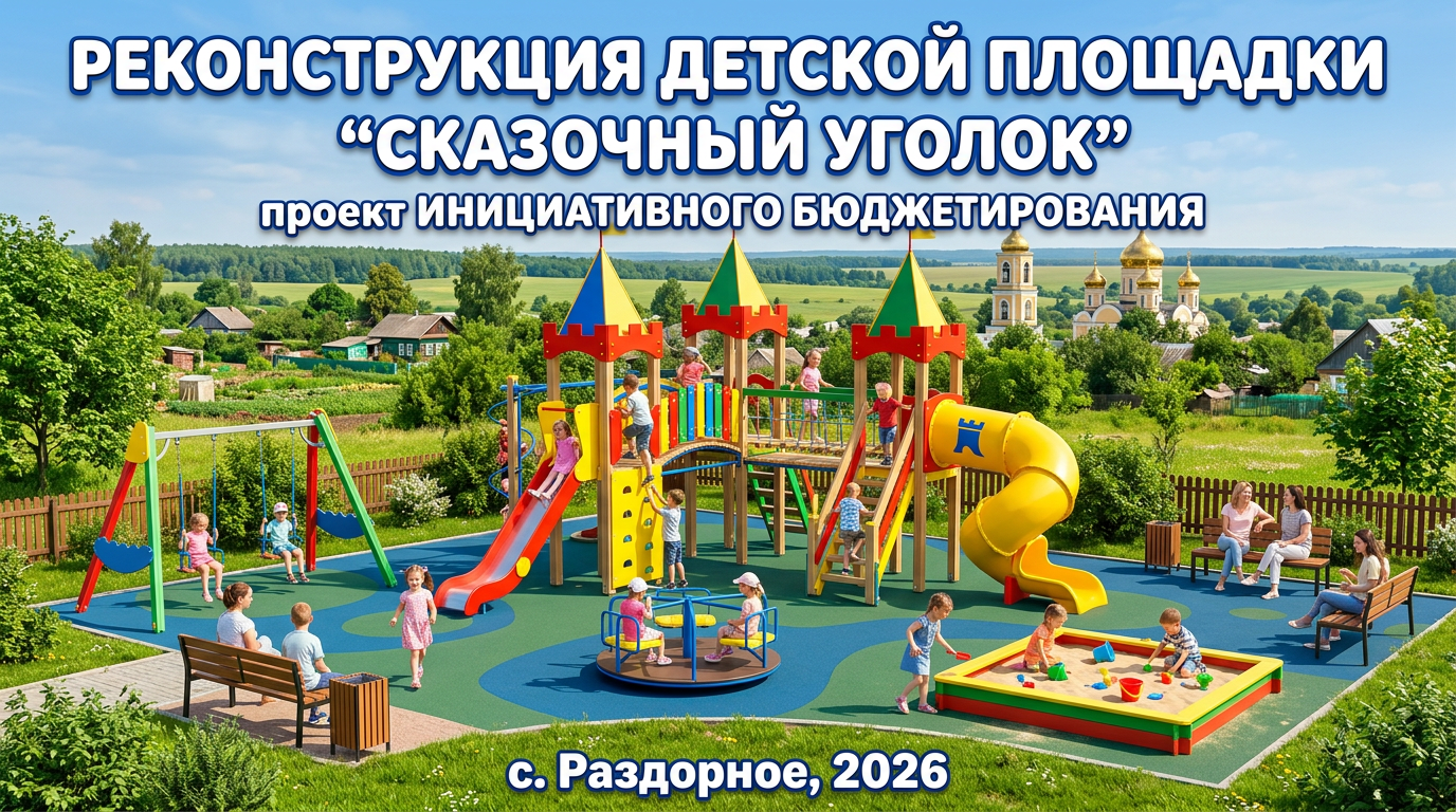 Реконструкция детской площадки «Сказочный уголок» в с. Раздорное