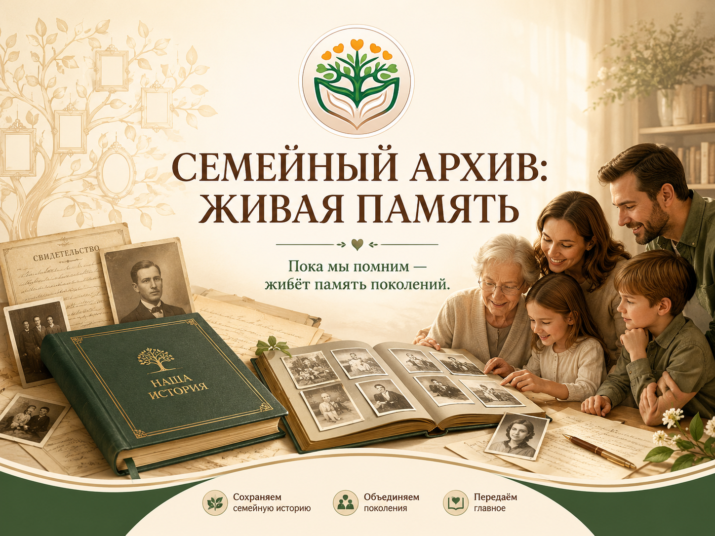 Создание сайта цифровой платформы «Семейный архив: Живая память»