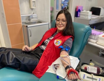 Донация в городской станции переливания крови