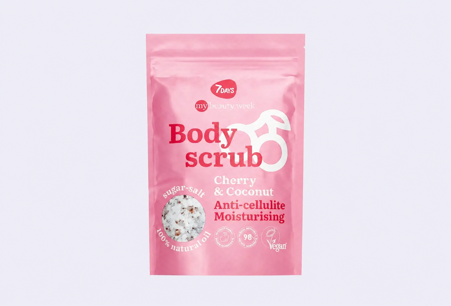 Скраб для тела сахарно-солевой 7DAYS MY BEAUTY WEEK CHERRY&COCONUT