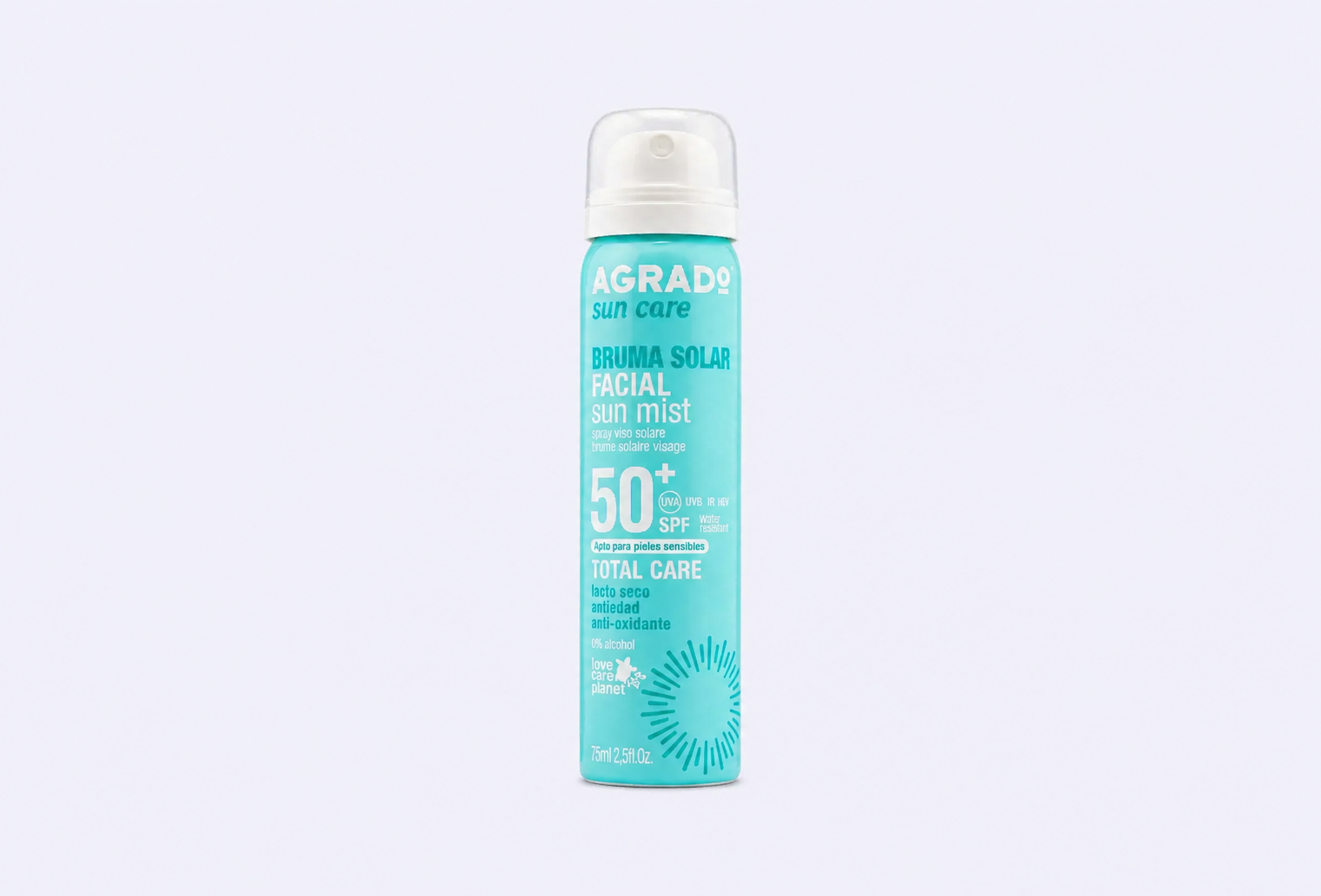 Солнцезащитный мист для лица SPF 50+ AGRADO Facial sun mist
