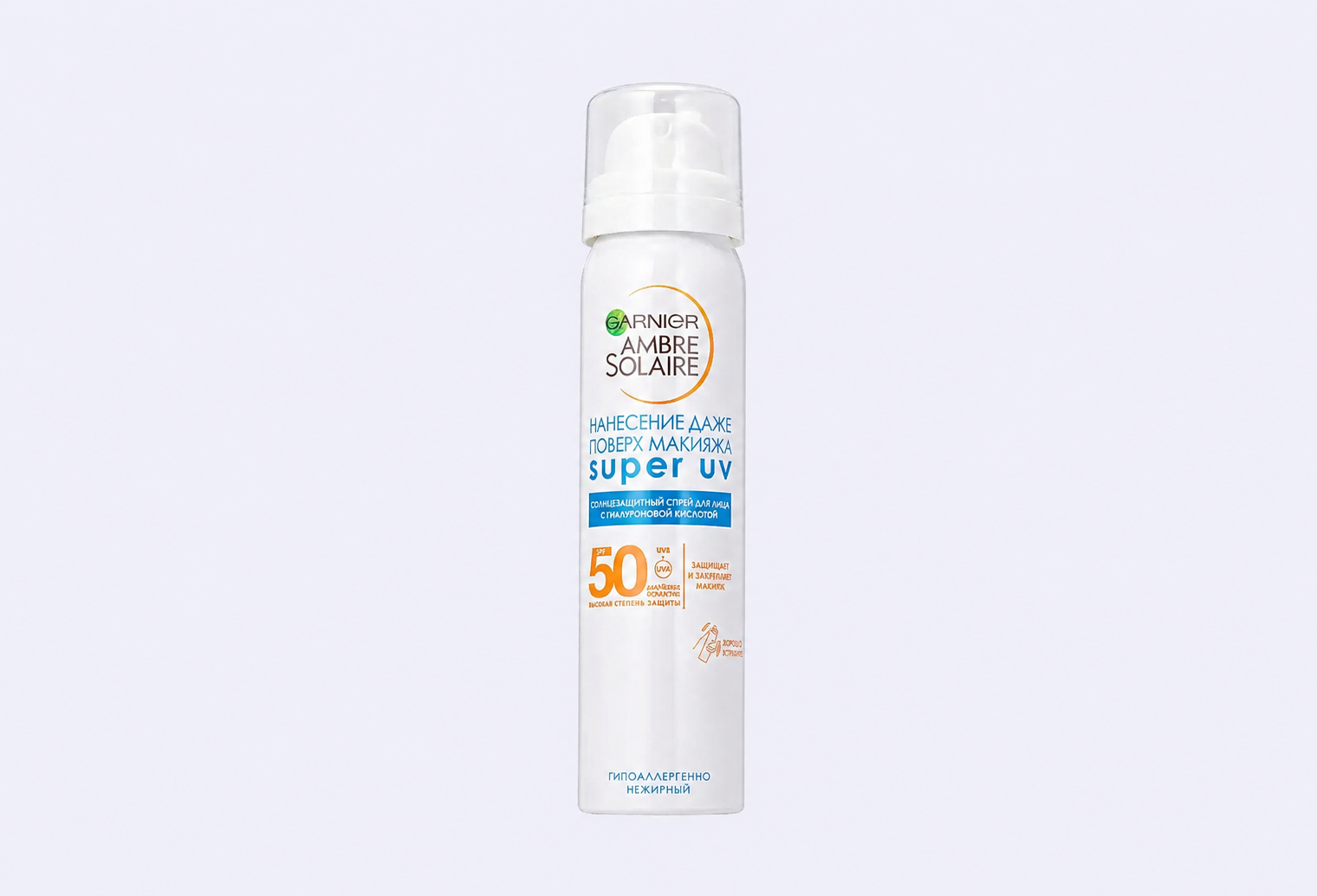 Солнцезащитный сухой спрей для лица SPF 50 AMBRE SOLAIRE Ambre Solaire