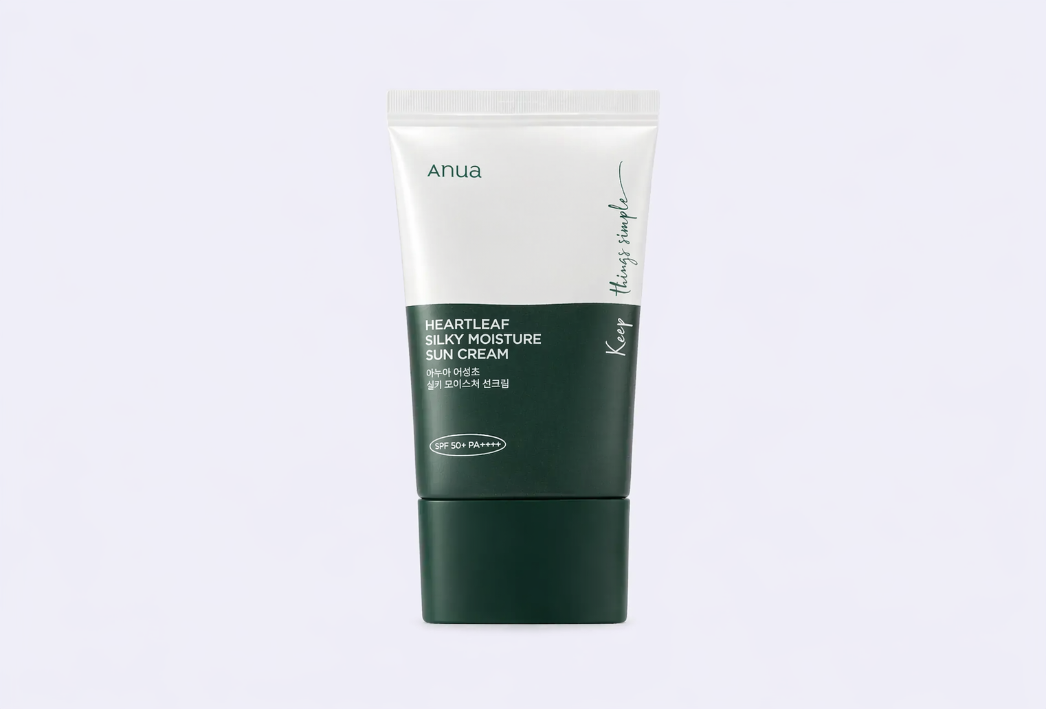 Солнцезащитный крем 50+ ANUA HEARTLEAF SILKY MOISTURE