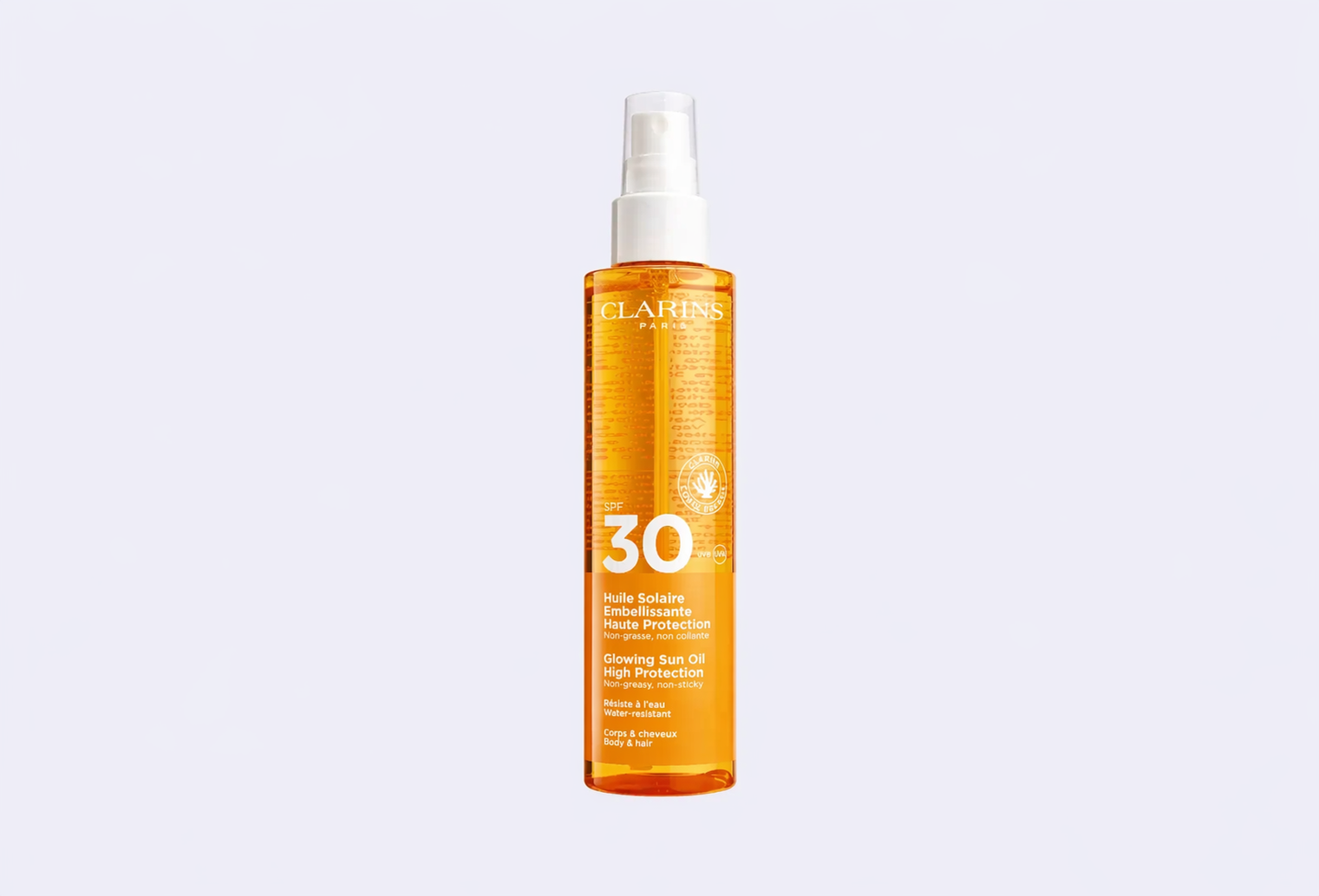 Солнцезащитное масло для тела и волос SPF 30 CLARINS Huile Solaire Embellisante