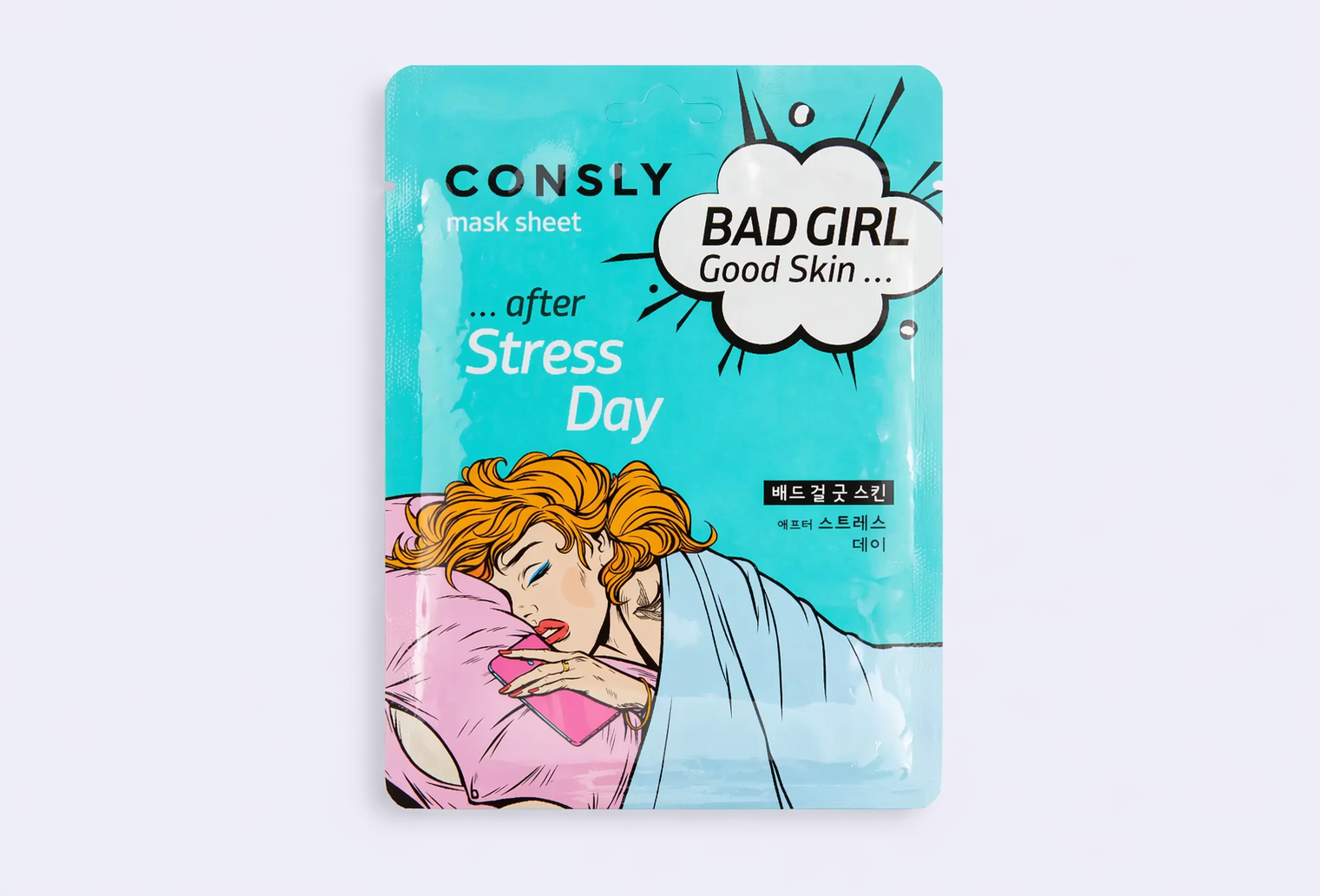 Тканевая маска после тяжелого дня CONSLY BAD GIRL - Good Skin after Stress Day Mask Sheet