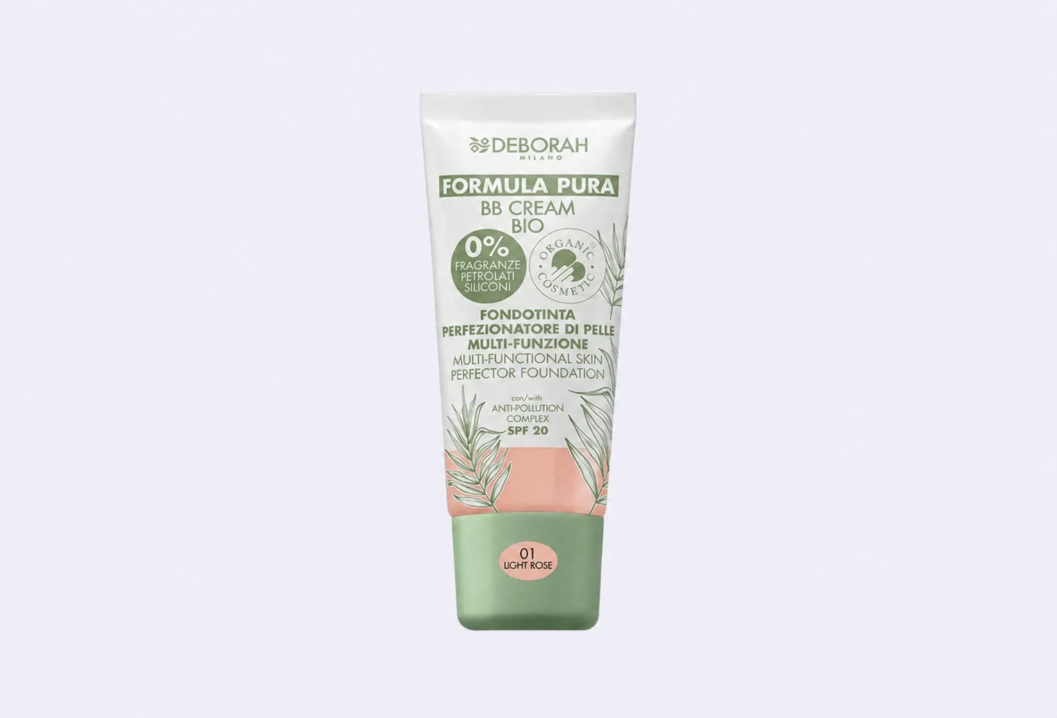 Тональный ВВ-крем для лица SPF 20 DEBORAH MILANO FORMULA PURA BB CREAM BIO