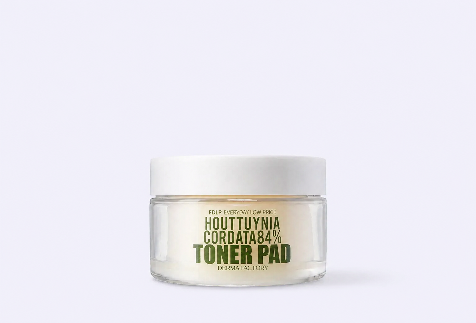 Тонер-диски для лица DERMA FACTORY Houttuynia Cordata 84% Toner Pad