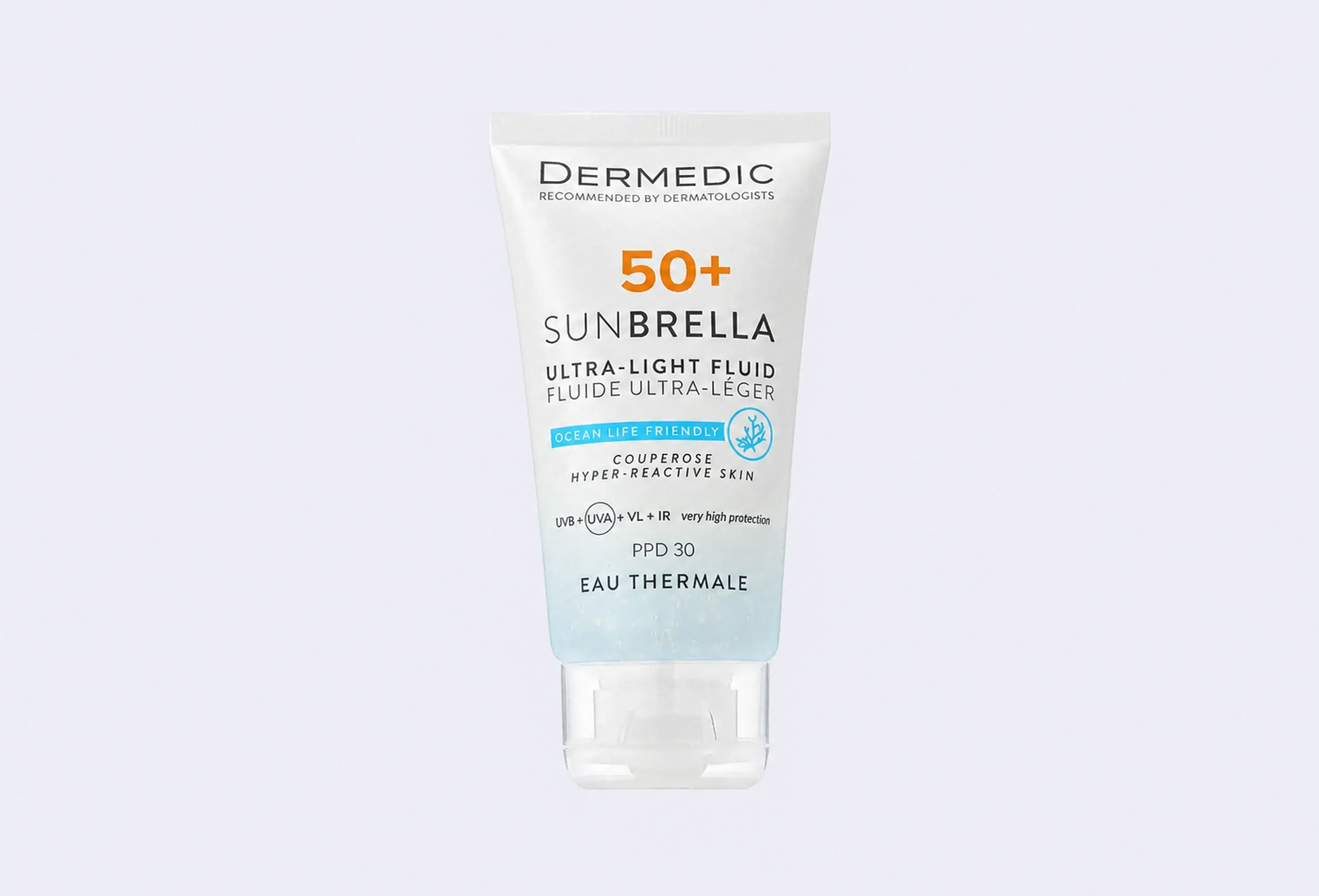 Флюид для лица SPF50+ DERMEDIC couperose hyper-reactive skin