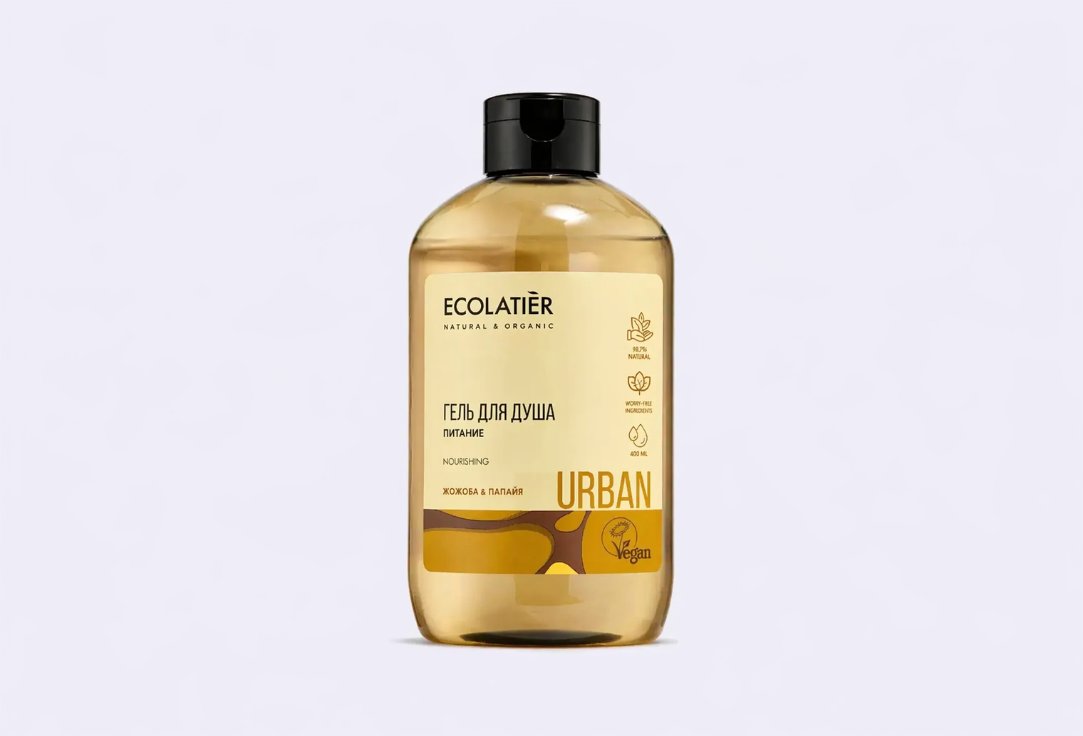 Питающий Гель для душа ECOLATIER JOJOBA & PAPAYA