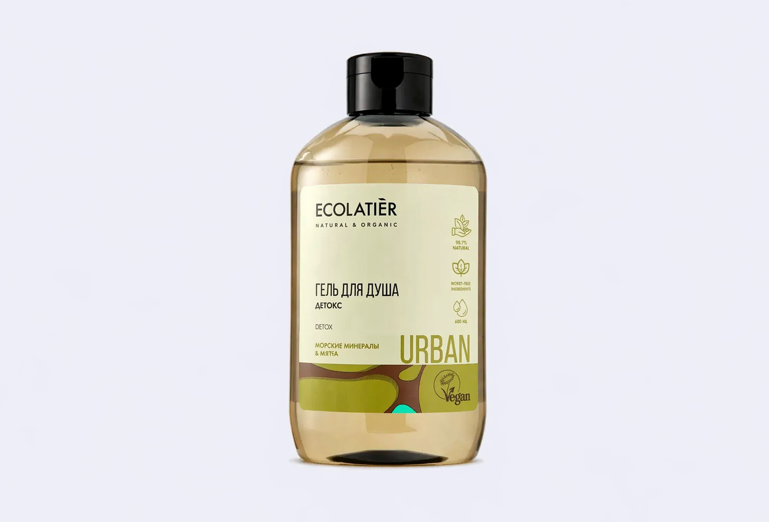 Гель для душа ECOLATIER DETOX SEA MINERALS & MATCHA
