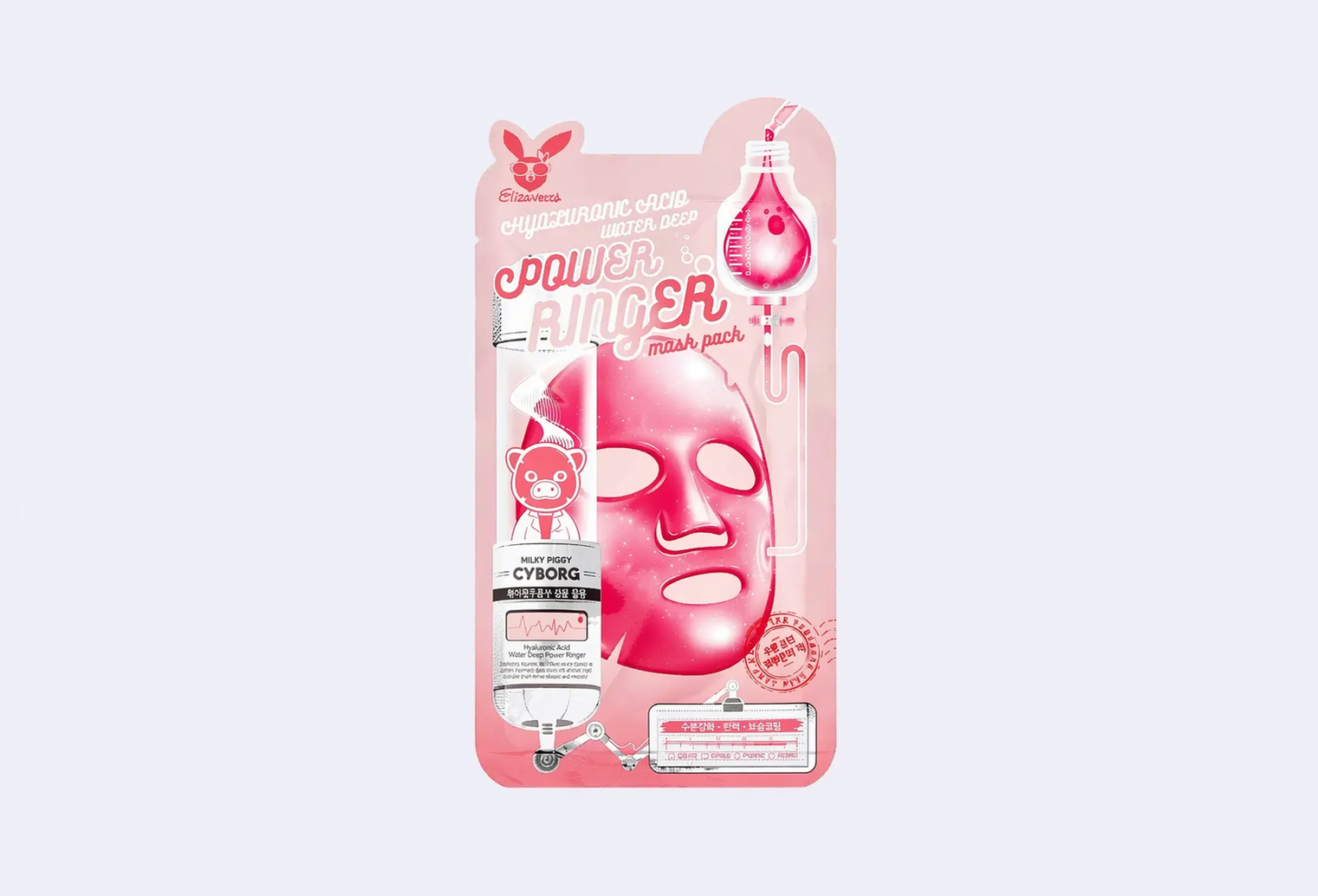 Тканевая маска для лица ELIZAVECCA Hyaluronic Acid Water Deep Power Ringer Mask Pack