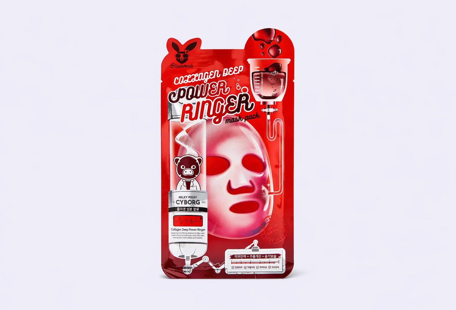 Тканевая маска для лица ELIZAVECCA COLLAGEN DEEP POWER RINGER MASK PACK