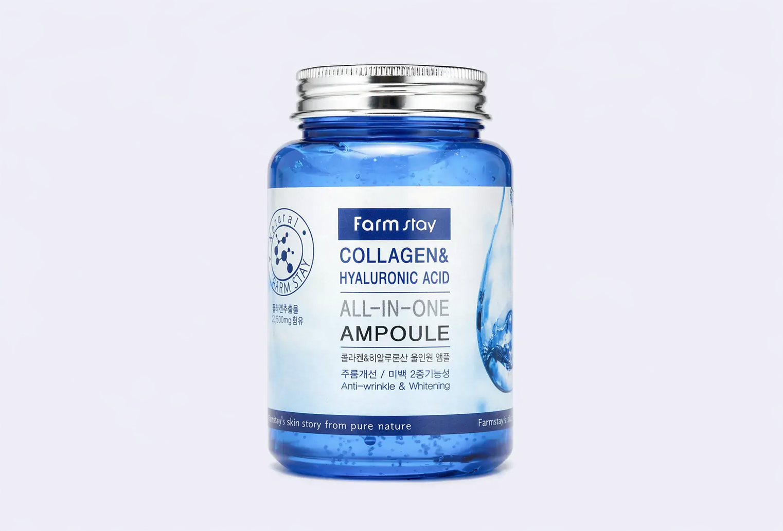 Сыворотка для лица FARM STAY COLLAGEN & HYALURONIC ACID ALL-IN-ONE AMPOULE