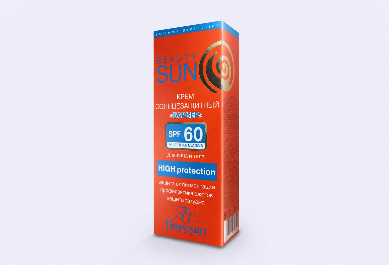 Крем солнцезащитный барьер SPF60 FLORESAN Sun Barrier Cream