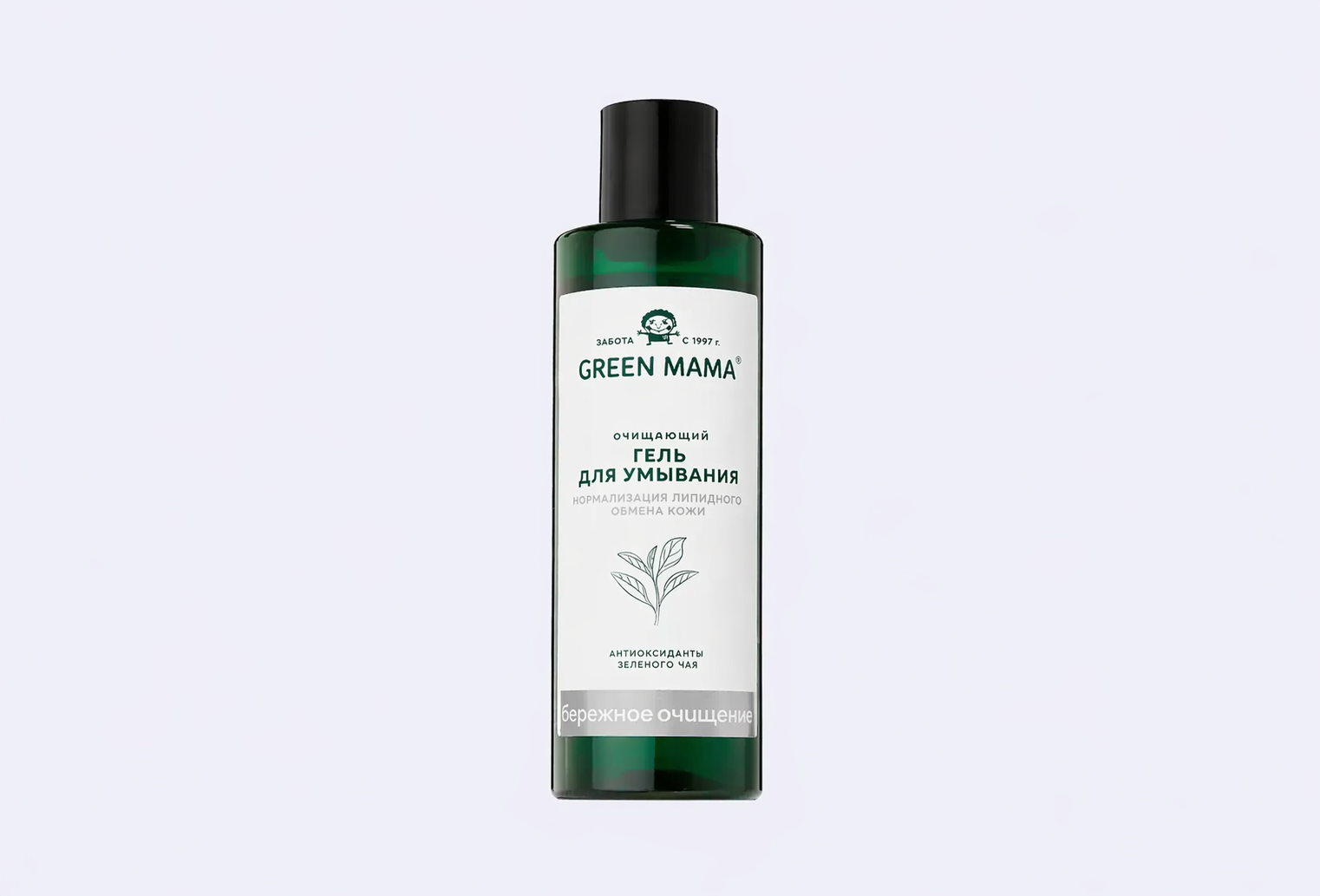 Очищающий гель для умывания GREEN MAMA Зеленый чай