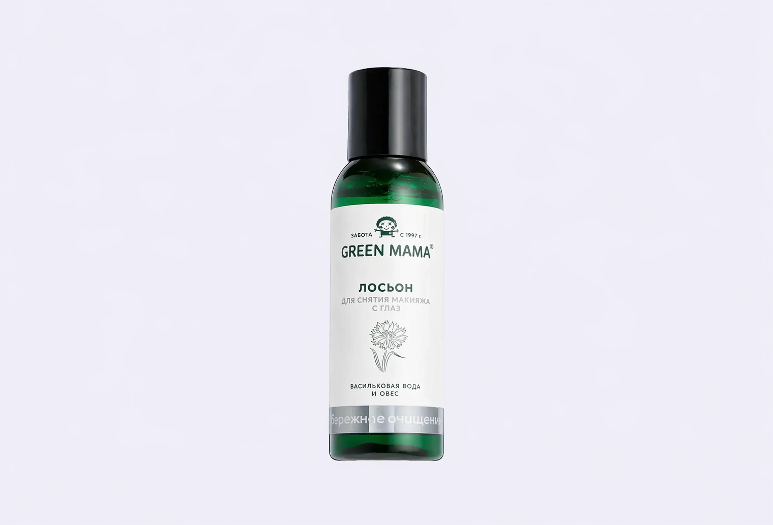 Лосьон для снятия макияжа с глаз GREEN MAMA Васильковая вода и Овёс