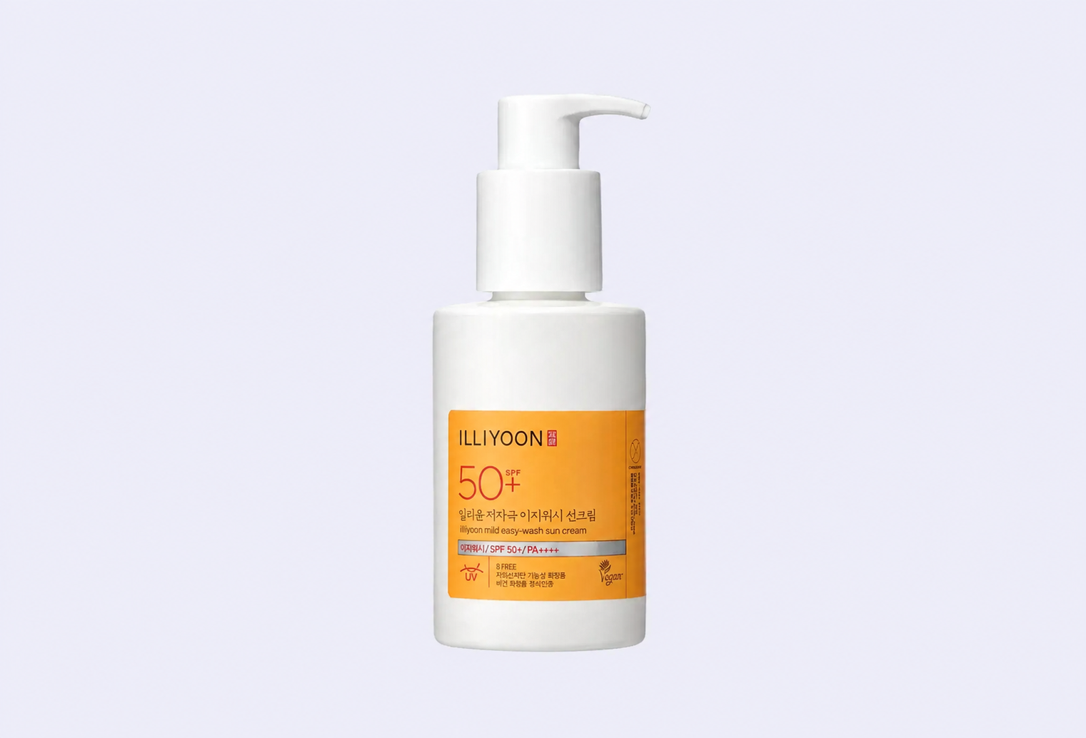 Солнцезащитный крем для лица и тела SPF 50+ PA++++ ILLIYOON mild easy-wash sun cream