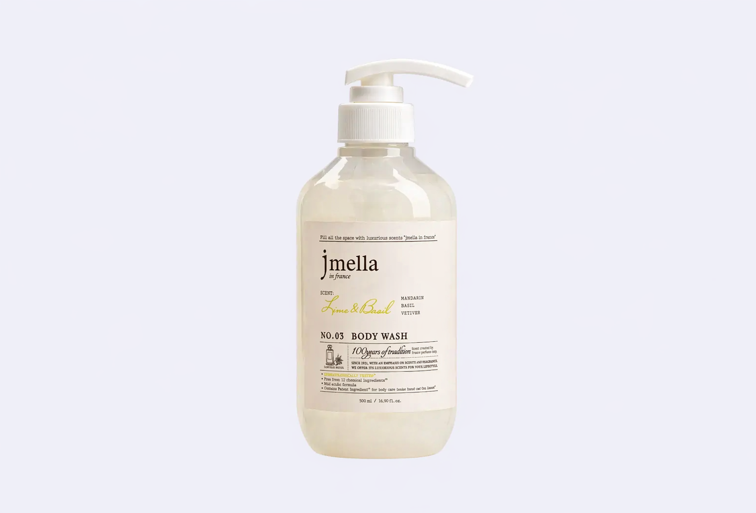 Парфюмированный гель для душа JMELLA in france Lime & Basil Body Wash