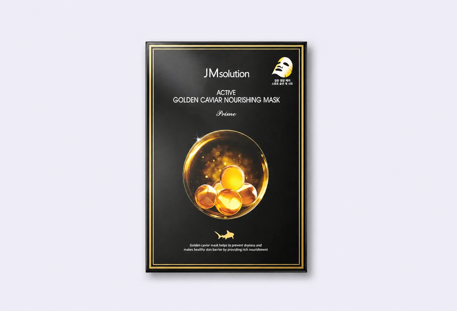 Тканевая маска для лица JMSOLUTION ACTIVE GOLDEN CAVIAR NOURISHING MASK