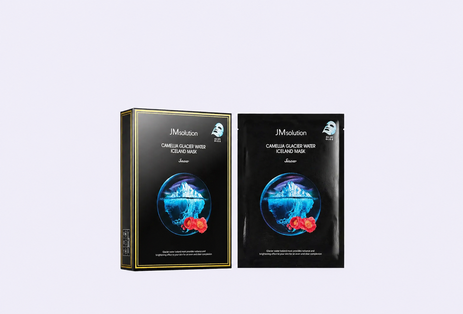 Тканевая маска для лица JMSOLUTION Camellia Glacier Water Iceland Mask Snow