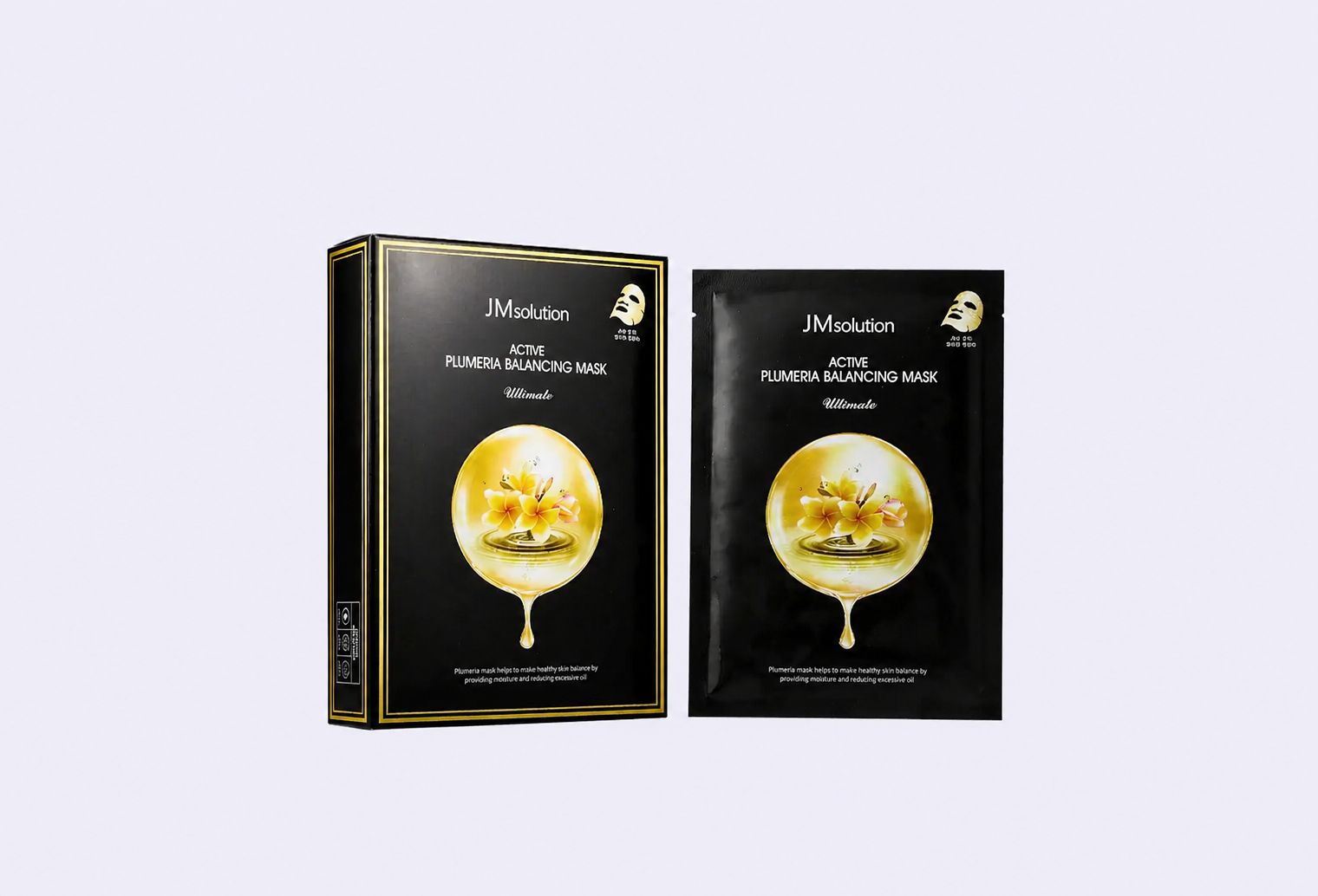 Балансирующая тканевая маска для лица JMSOLUTION Active Plumeria Balancing Mask Ultimate