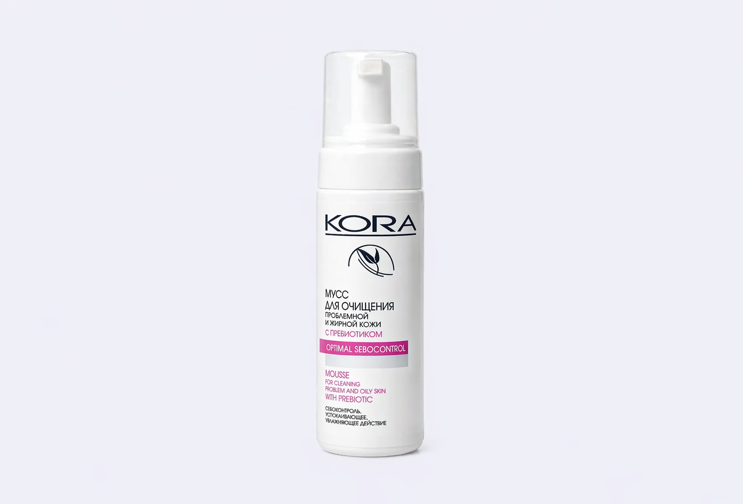 Мусс для очищения KORA С пребиотиком