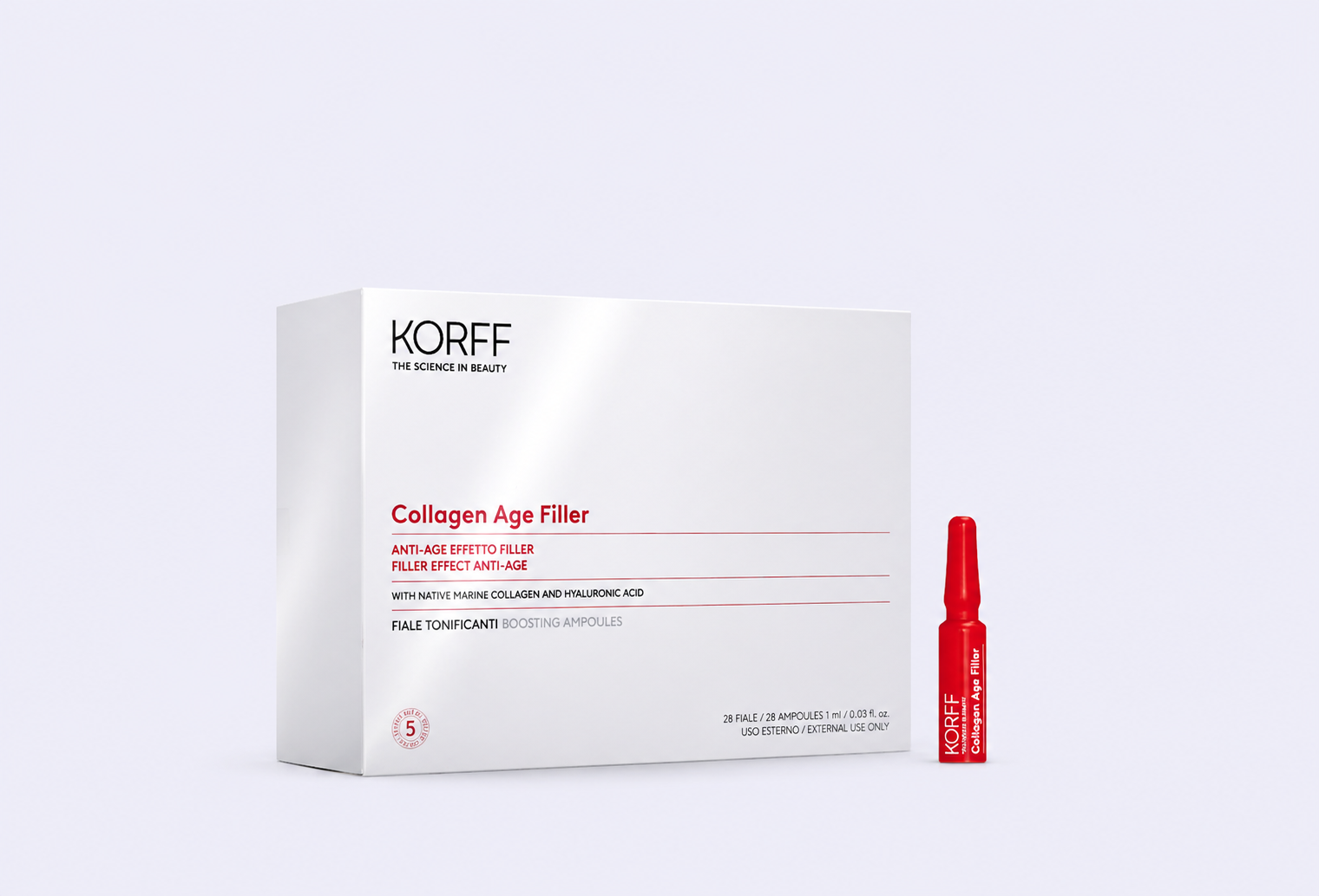 Ампулы для лица KORFF Collagen Age Filler EFFECT ANTI-AGE BOOSTING AMPOULES