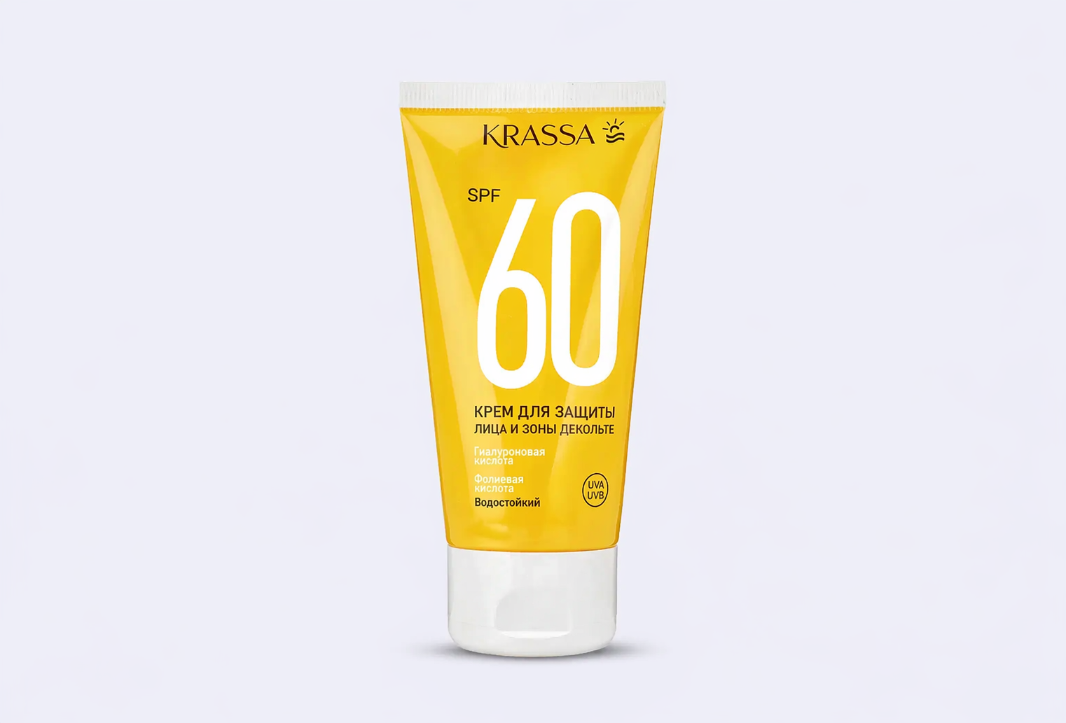 Крем для защиты лица и зоны декольте SPF 60 KRASSA Face and decollete protection cream