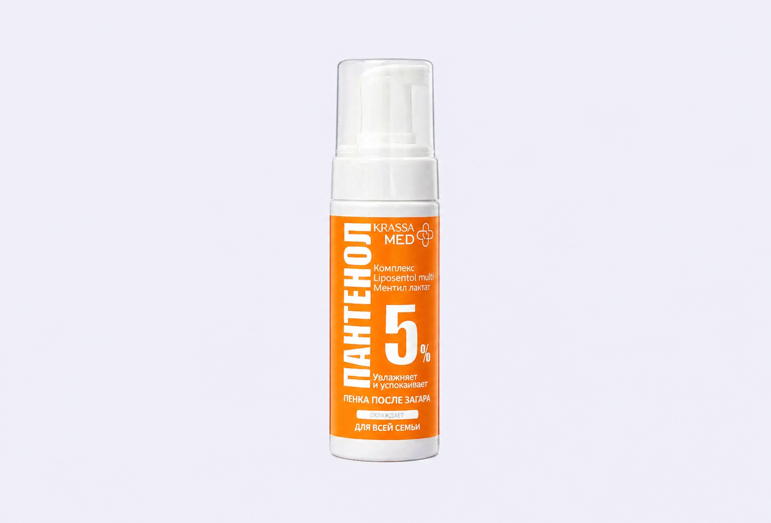 Охлаждающая пенка после загара для тела KRASSA PANTHENOL 5%
