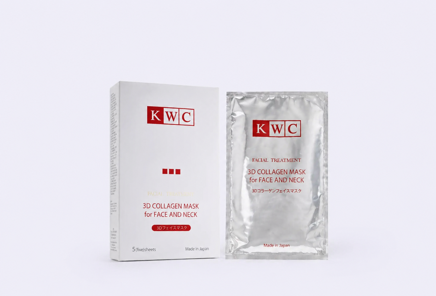 3D Коллагеновая маска для лица и шеи KWC Facial Treatment 3D Collagen mask for Face and Neck