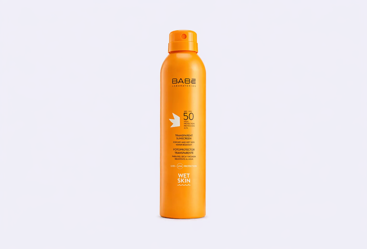 Влагостойкий солнцезащитный спрей для тела SPF 50+ LABORATORIOS BABE TRANSPARENT