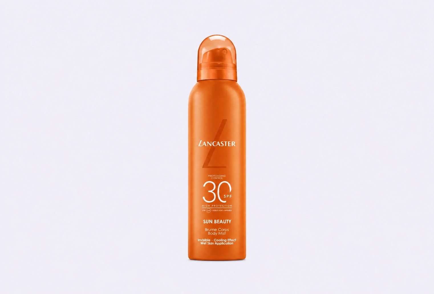 Солнцезащитный спрей для тела SPF 30 LANCASTER Sun sport protection in motion cooling invisible mist wet skin application