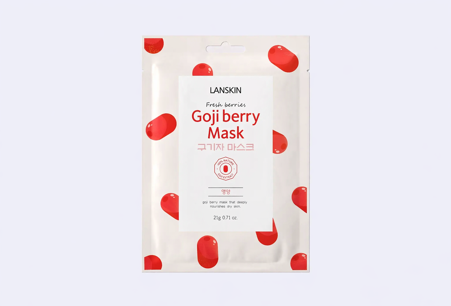 Тканевая маска для лица LANSKIN FRESH BERRIES GOJI BERRY MASK