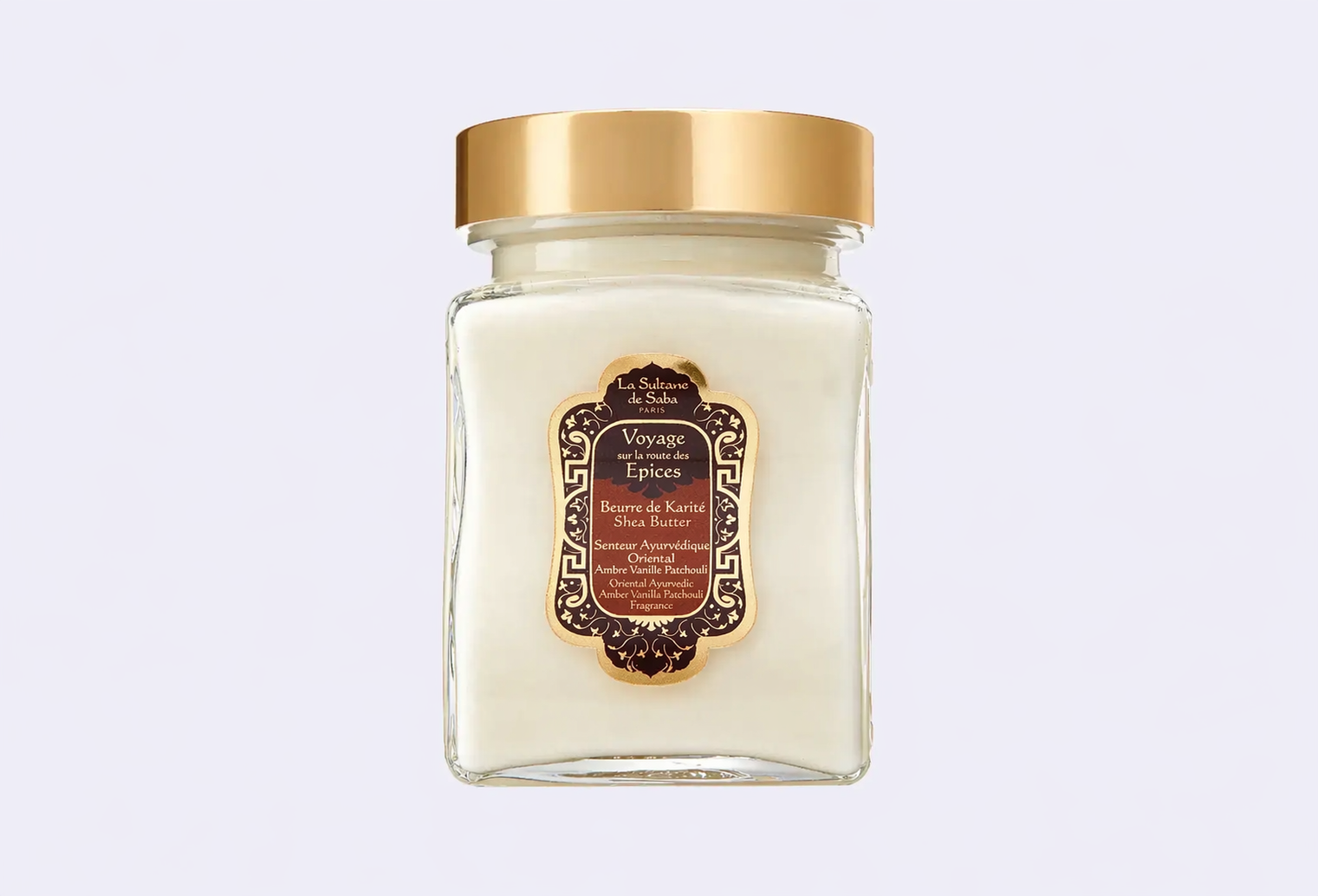 Масло карите для тела и волос LA SULTANE DE SABA BEURRE DE KARITE AYURVEDIQUE- AMBRE VANILLE PATCHOULI