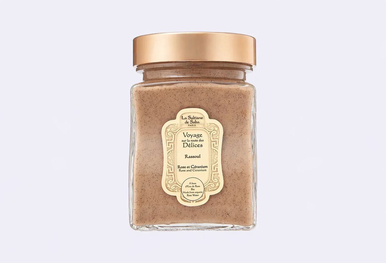 Маска для лица, волос и тела LA SULTANE DE SABA PATE LAVANTE AU RASSOUL - ROSE ET GERANIUM