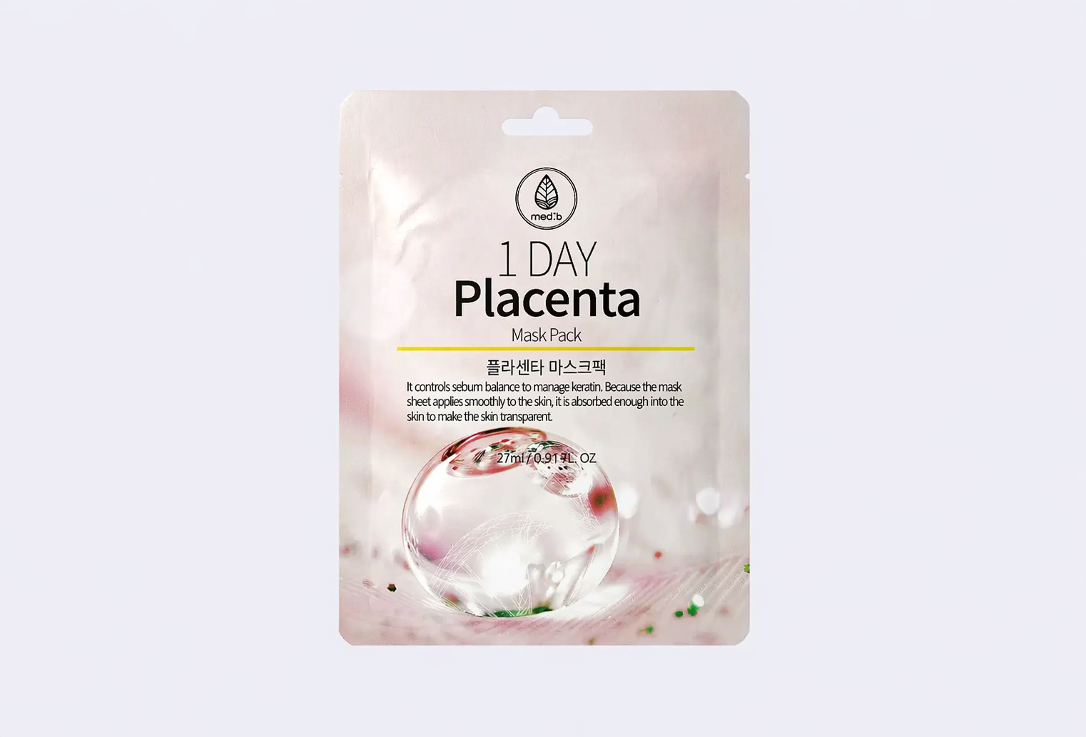 Тканевая маска для лица MEDB 1 DAY Placenta Mask Pack