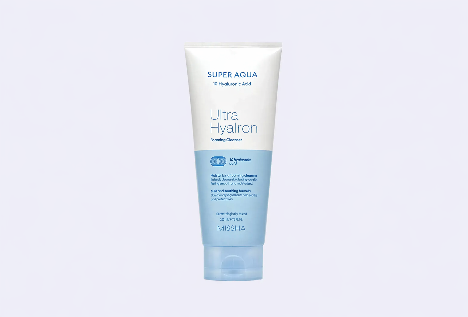 Пенка для умывания и снятия макияжа MISSHA Super Aqua Ultra Hyalron Foaming Cleanser