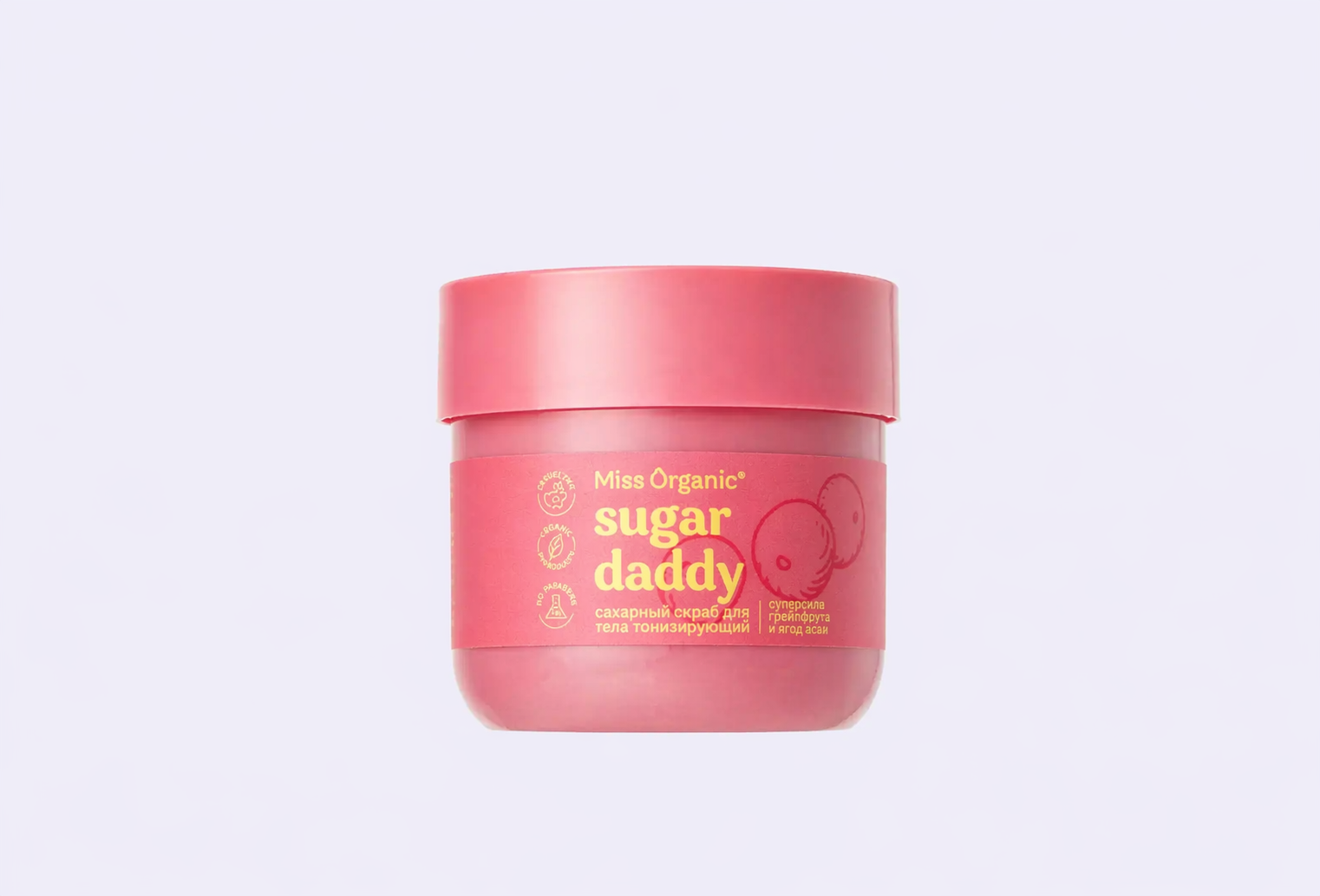 Скраб для тела MISS ORGANIC Сахарный тонизирующий SUGAR DADDY