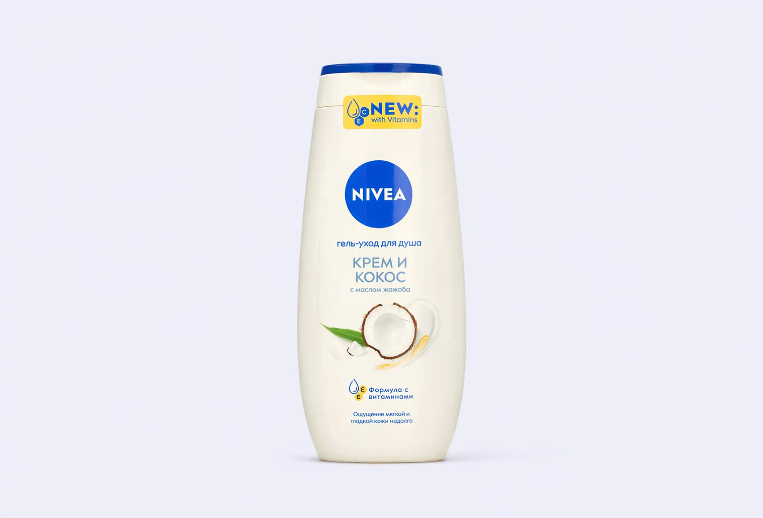 Гель-уход для душа увлажняющий с маслом жожоба и ароматом кокоса NIVEA Крем и кокос