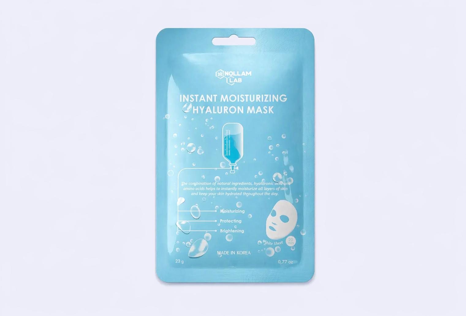 Гиалуроновая тканевая маска NOLLAM LAB Instant Moisturizing Hyaluron Mask