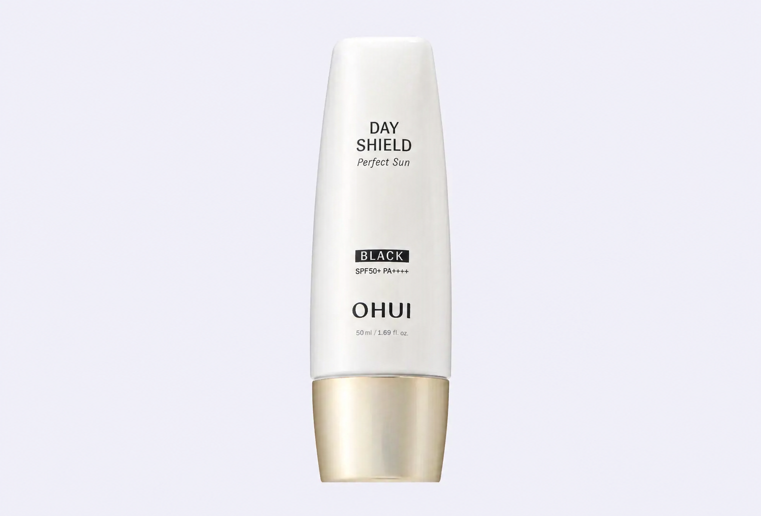 Солнцезащитный крем для лица SPF 50+ PA++++ OHUI Day shield perfect sun black