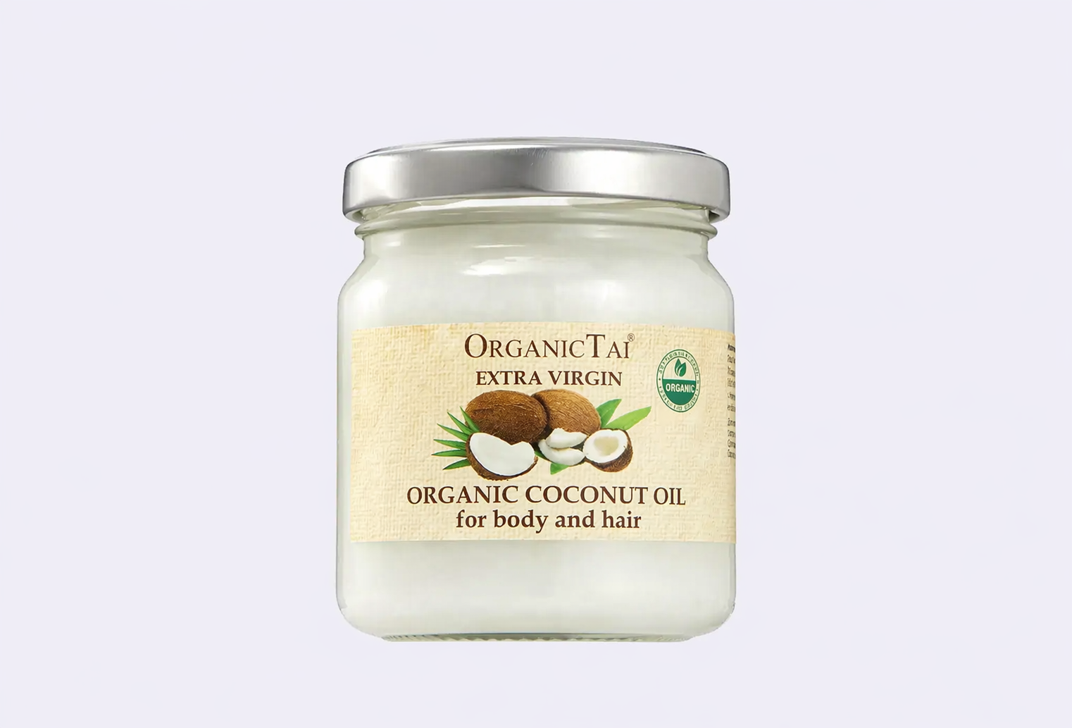 Чистое кокосовое масло холодного отжима ORGANIC TAI COCONUT OIL