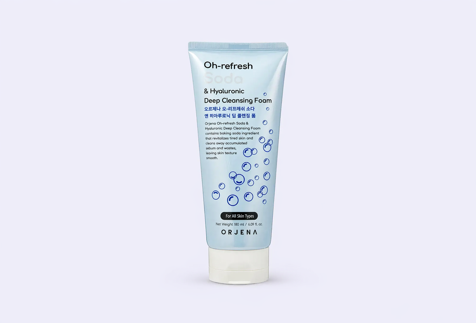 Очищающая пенка для лица ORJENA Oh-Refresh Soda & Hyaluronic Deep Cleansing Foam