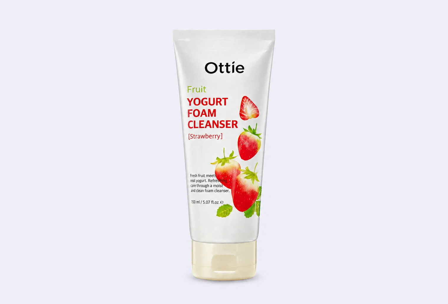 Очищающая пенка для лица OTTIE Fruit Yogurt Foam Cleanser Strawberry