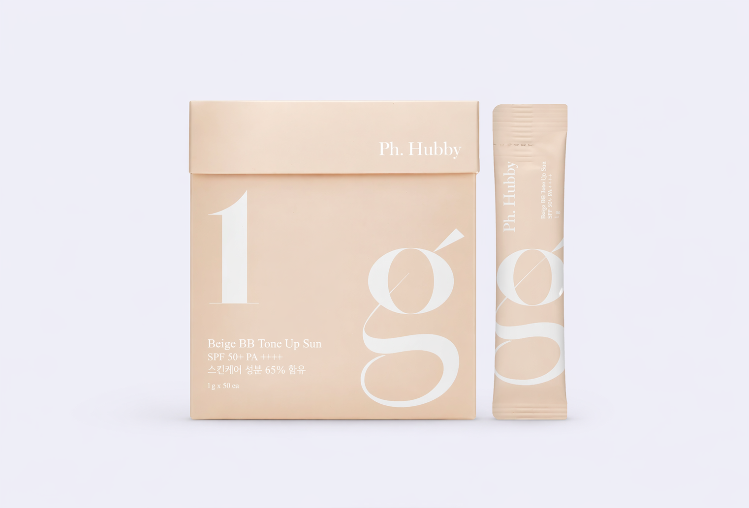 Тонирующий солнцезащитный крем для лица SPF 50+ PA++++ PH.HUBBY Beige BB Tone Up Sun