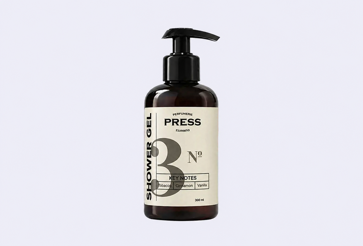Гель для душа PRESS GURWITZ PERFUMERIE №3 Tobacco, Cinnamon, Vanilla