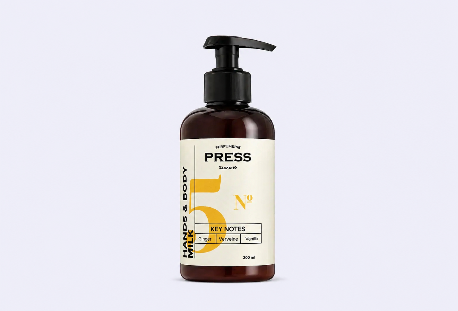 Молочко для тела и рук PRESS GURWITZ PERFUMERIE №5 Ginger, Vanilla, Verviene